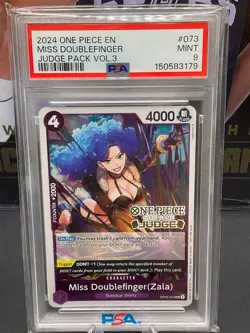 2024 One Piece EN OP05-073 Miss Doublefinger Judge Pack Vol. 3 PSA 9 MINT - Image 1