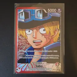 Sabo Leader Alternate Art OP13-004 Carrying on His Will Foil - Image 1