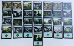 Lot of 29 MTG Magic the Gathering Basic Land Cards Forest 2017 Wizards of Coast - Image 1