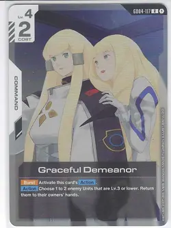 Graceful Demeanor - GD04-117 R Gundam Card Game - Near Mint/Mint - Image 1