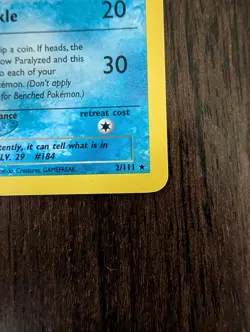 Azumarill - 2/111 - Pokemon Neo Genesis Unlimited Holo Rare Card WOTC NM - Image 5