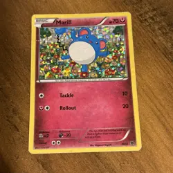 Pokemon TCG Marill 10/12 McDonald's Promo 2015 Holo Card HP/DMG - Image 1