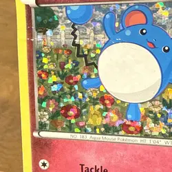 Pokemon TCG Marill 10/12 McDonald's Promo 2015 Holo Card HP/DMG - Image 3