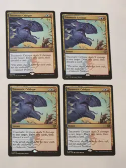 4x Traumatic Critique - Secrets Of Strixhaven - Near Mint - MTG - Image 1