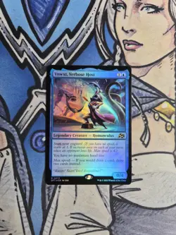 1x Vnwxt, Verbose Host FOIL - NM/M DFT Aetherdrift MTG Magic - Image 1