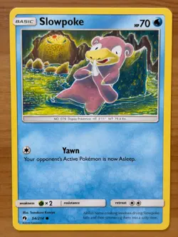 Slowpoke 54/214 Regular Common LP - Lost Thunder 2018 - Pokemon TCG - Image 1
