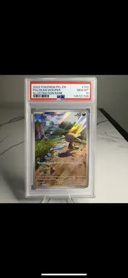 PSA 10 Paldean Wooper IR 102/094 Paldean Fates Pokemon Illustration Rare GEM MT - Image 1
