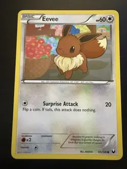 Pokemon TCG Eevee Dark Explorers 83/108 Regular Common - Image 1