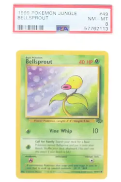 PSA 8 NEAR MINT MINT 1999 Pokemon Jungle Set #49 Bellsprout !!! - Image 1