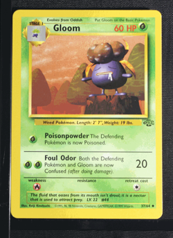 PSA 8 NEAR MINT-MINT 1999 Pokemon Jungle #37 Gloom !!! - Image 3