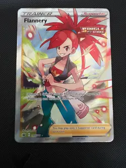 Pokemon Flannery 191/198 Sword & Shield Chilling Reign Full Art Ultra Rare LP - Image 1
