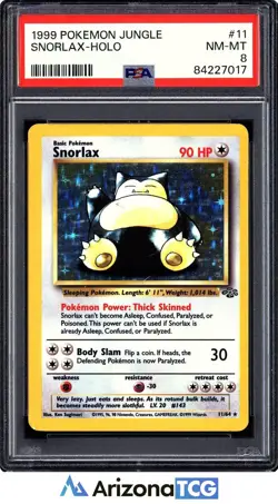 Pokemon 1999 Snorlax 11/64 Holo Jungle PSA 8 - Image 1