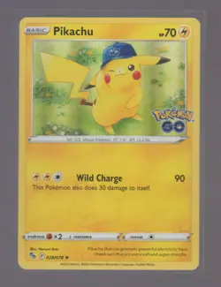 PIKACHU 028/078 HOLO RARE POKEMON GO POKEMON HOLO NEAR MINT - Image 1