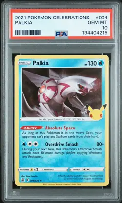 2021 POKEMON CELEBRATIONS #004 PALKIA PSA 10 - Image 1
