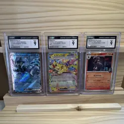Pokemon TCG Japanese Lot CGC Mint 9 Pikachu ex/Black Kyurem ex/Houndoom - Image 1
