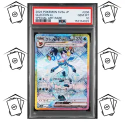 ✨Glaceon 206/187 PSA 10 POKEMON JAPANESE SV8a-TERASTAL FESTIVAL SAR - Image 1