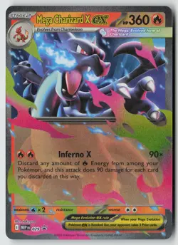 Mega Charizard X ex 029 Holo Promo ME: Mega Evolution Promo Pokemon Near Mint - Image 1
