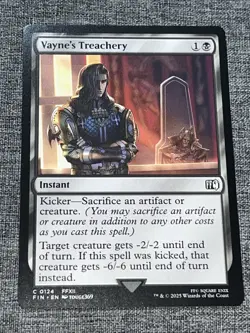 Vayne's Treachery FIN 0124 MTG Final Fantasy Eng Non-F - Image 1