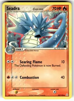 Seadra 52/110 Uncommon Holon Phantoms Pokemon Near Mint - Image 1