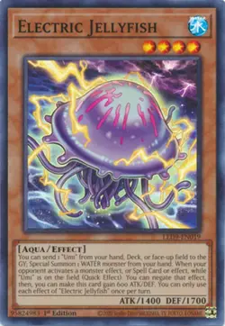 Electric Jellyfish - LED9-EN019 - Super Rare - 1st Edition NM Yugioh Legendary D - Image 1
