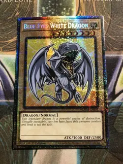 * BLUE-EYES WHITE DRAGON * 1ST EDITION STARLIGHT RARE (CHIBI) BLMM-EN001 YUGIOH! - Image 1