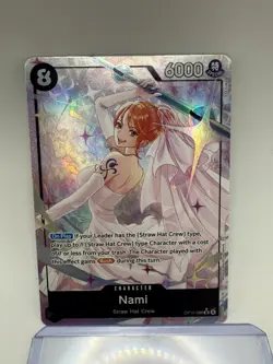 Bandai One Piece Nami OP15-086 SP Special Rare Alt Art Holo 6000 Power - Image 2