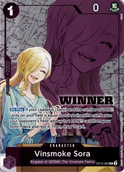 Vinsmoke Sora Winner Pack 2026 Vol. 1 One Piece Promotion OP12-062 One Piece - Image 1
