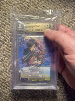 2015 Weiss Schwarz Attack on Titan “Resting Fate” Eren BGS 10 1st Edition - Image 1