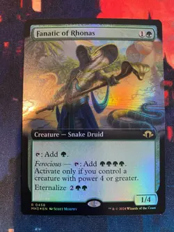 MTG Modern Horizons 3 Fanatic of Rhonas Extended Art Foil - Image 1