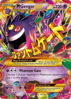 Pokemon Mystery Pack-12 Cards-Bonus Hits-Mega Gengar EX Chase Phantom 1/145 - Image 1