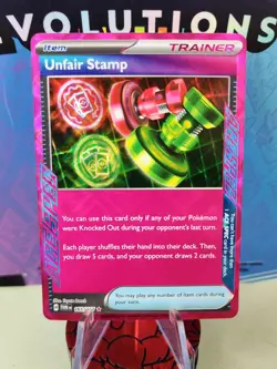 Unfair Stamp Holo 165/167 NM/M Twilight Masquerade Pokemon Card - Fast Shipping - Image 1