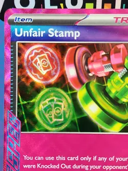 Unfair Stamp Holo 165/167 NM/M Twilight Masquerade Pokemon Card - Fast Shipping - Image 2