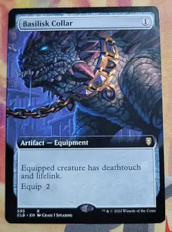 Basilisk Collar (Extended Art) MTG Battle for Baldur's Gate (CLB) (NM) - Image 1