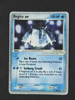 Regice ex 98/106 EX Emerald 2005 Holo Rare Pokemon Card TCG - Image 3
