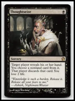 Thoughtseize 107 Rare Theros Magic The Gathering Card - Image 1