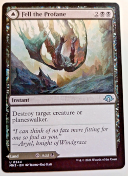 MTG Fell the Profane / Fell Mire - Modern Horizons 3 - Instant / Land - Image 1