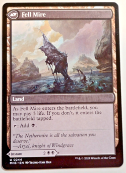 MTG Fell the Profane / Fell Mire - Modern Horizons 3 - Instant / Land - Image 2
