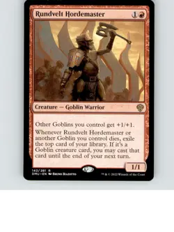 Rundvelt Hordemaster 142 Rare Dominaria United Lightly played b1-83 MTG - Image 1