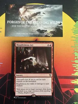 Blasphemous Act The List from Goblin Storm Secret Lair - Image 1