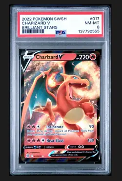 2023 Pokemon Crown Zenith Charizard V #018 PSA 9 - Image 1