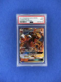2017 Pokemon Sun & Moon Burning Shadows Charizard GX Full Art #20 PSA 9 Mint - Image 1