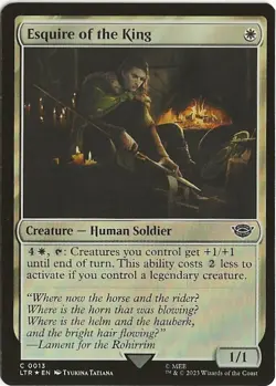 Esquire of the King 0013 Common MTG Lord of the Rings Middle Earth NM/MT - Image 1