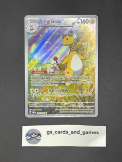 Ampharos 090/086 IR Illustration Rare - Me04: Chaos Rising - Pokemon TCG - Image 1
