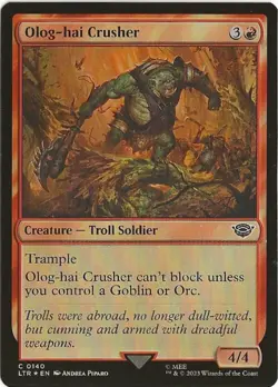 Olog-hai Crusher 0140 Common MTG Lord of the Rings Tales Middle Earth NM/MT - Image 1