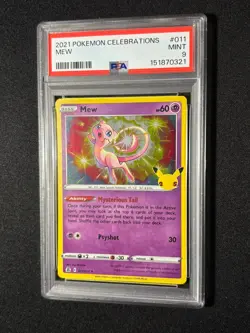 2021 POKEMON CELEBRATIONS #011 MEW PSA 9 - Image 1