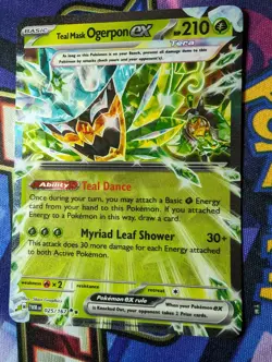 Pokemon Twilight Masquerade Teal Mask Ogerpon EX 025/167 - Image 2