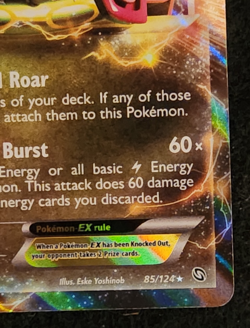 2012 Pokemon Dragons Exalted Rayquaza EX #85/124 Holo EX-NM - Image 4