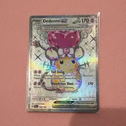 Pokemon TCG Dedenne ex 239/193 SV02 Paldea Evolved Full Art Holo Pre Owned - Image 1