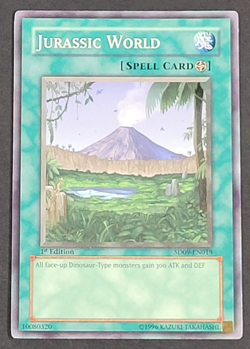 Yugioh TCG Card - 1x Jurassic World - SD09-EN019 - LP 1st Edition - Common 2006 - Image 1
