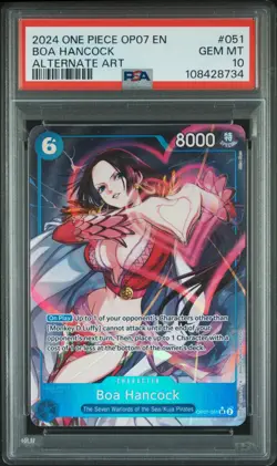 2024 One Piece Op07-051 500 Years In The Future Boa Hancock #051 PSA 10 AA Alt - Image 1